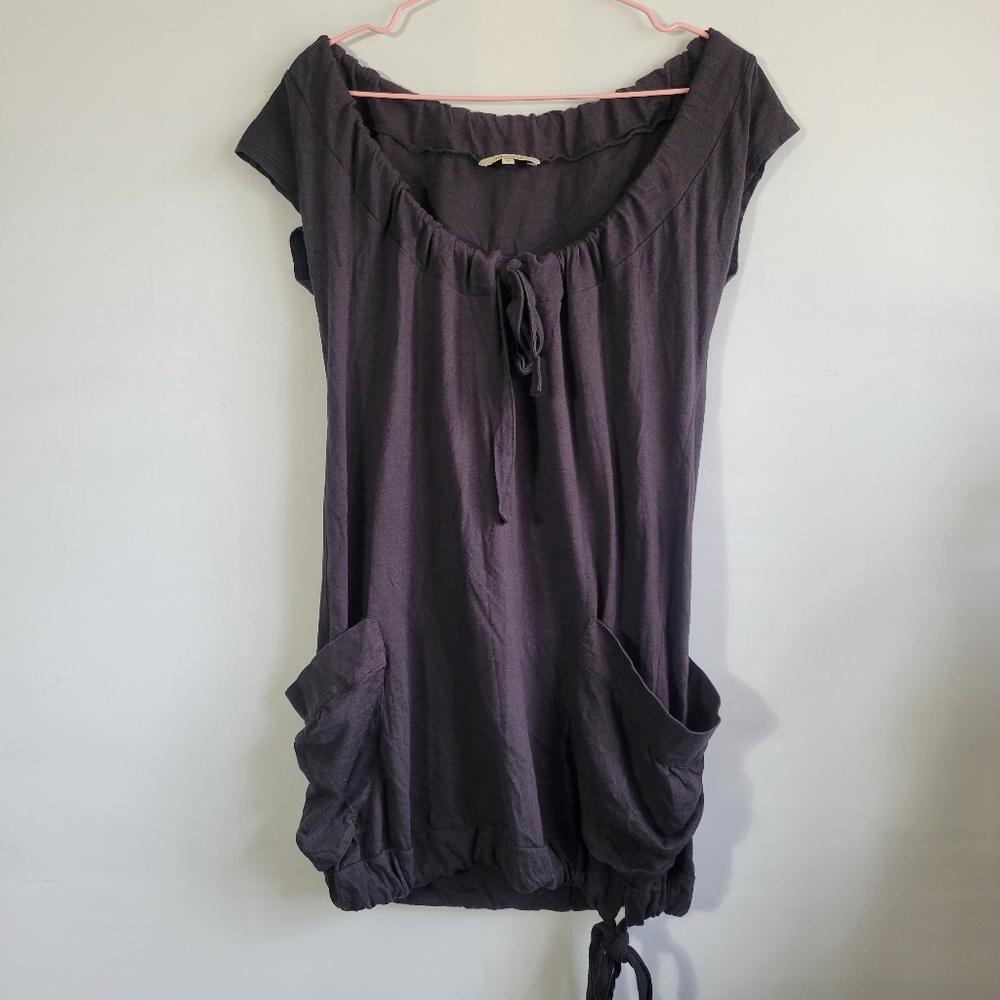 Rw&co Grey Tunic Dress with Pockets